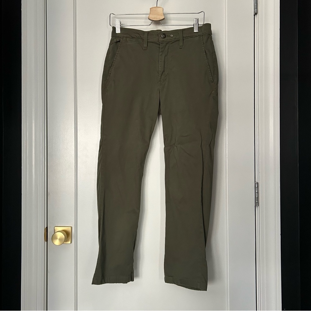 Olive Green Casual Pants